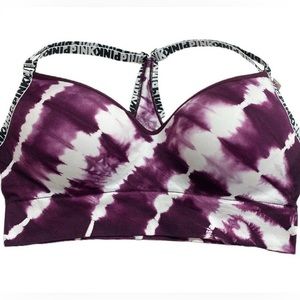 VS Pink Tie Dye Long Line Sports Bra (NWOT)